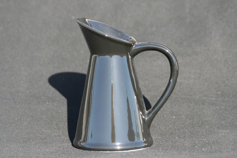 Large Milk Urn Vase Black